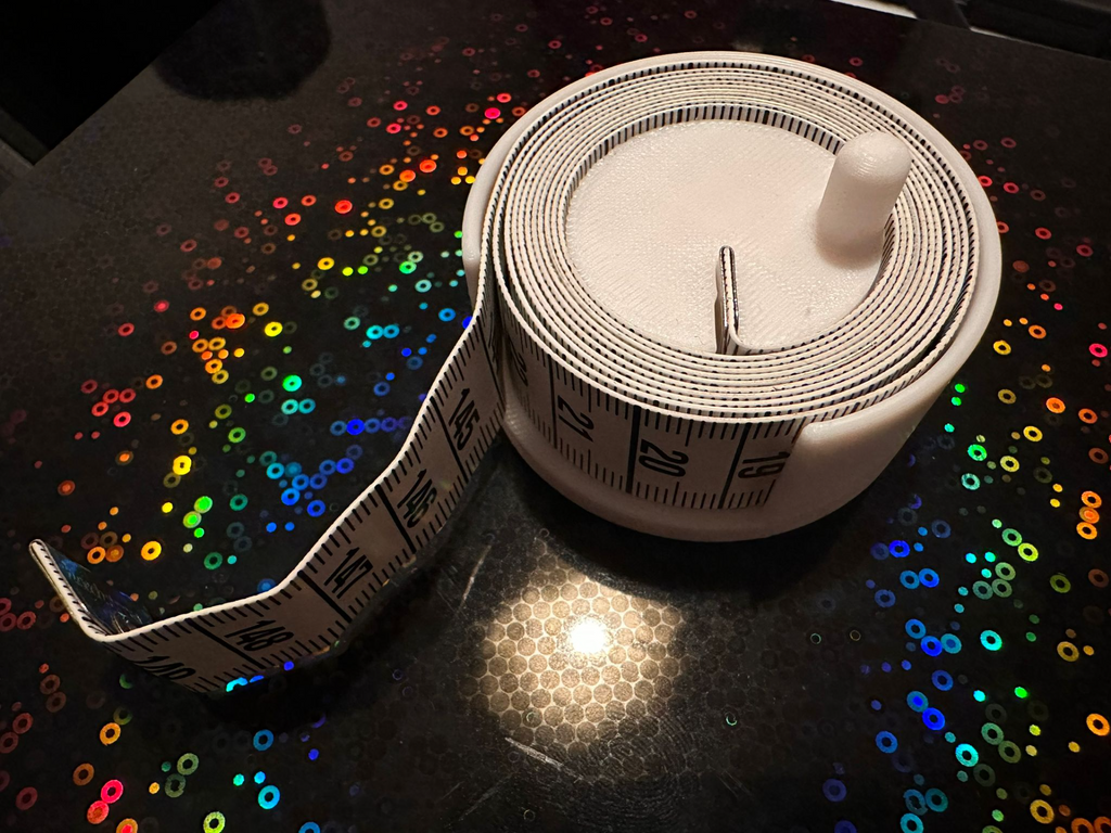 3D Printed Tape Measure Holder adjusted for EU sizes