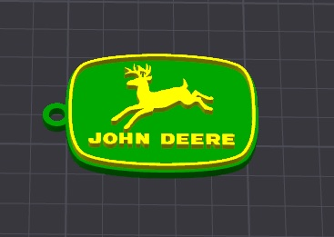 john deere keychain/charm(free commercial)