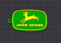 john deere keychain/charm(free commercial)