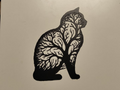cat tree wall art