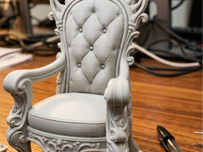 royal throne with crown
