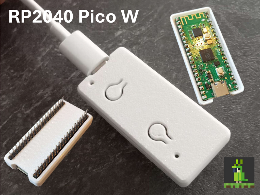 RP2040 Pico-W case | Fake Raspberry | ESP8285