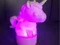 Unicorn Night Light (Single Color Print)