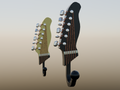 Guitar shaped hanger
