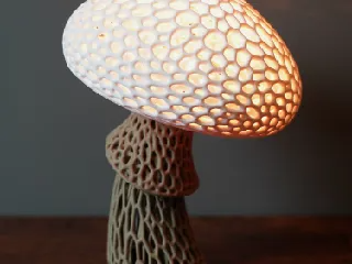 Voronoi Mushroom Lamp