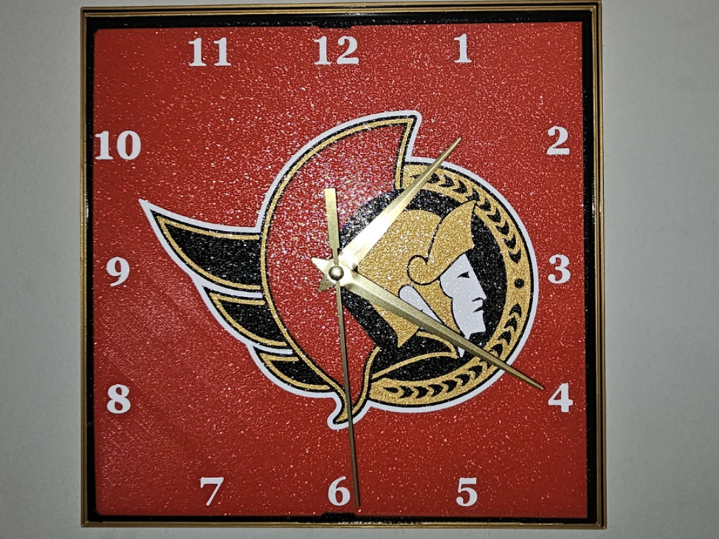 Ottawa Senators Clock Face