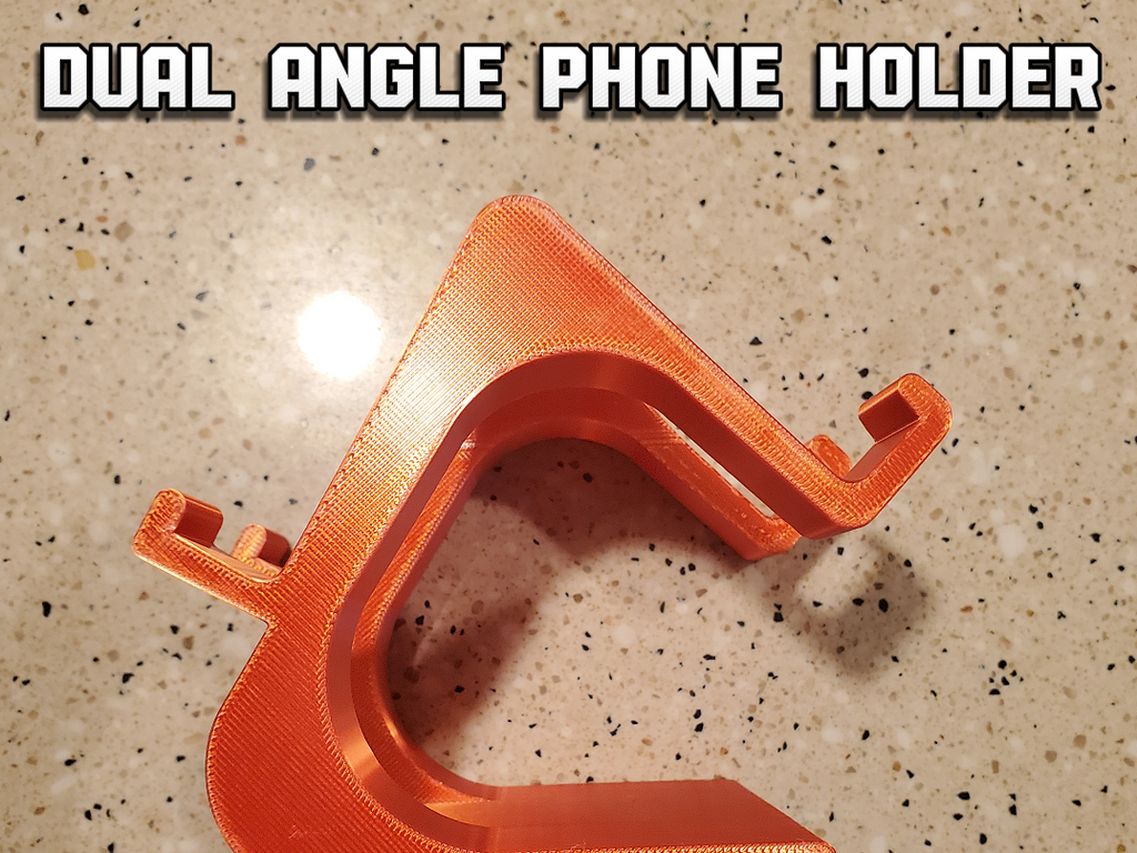 Dual angle phone stand