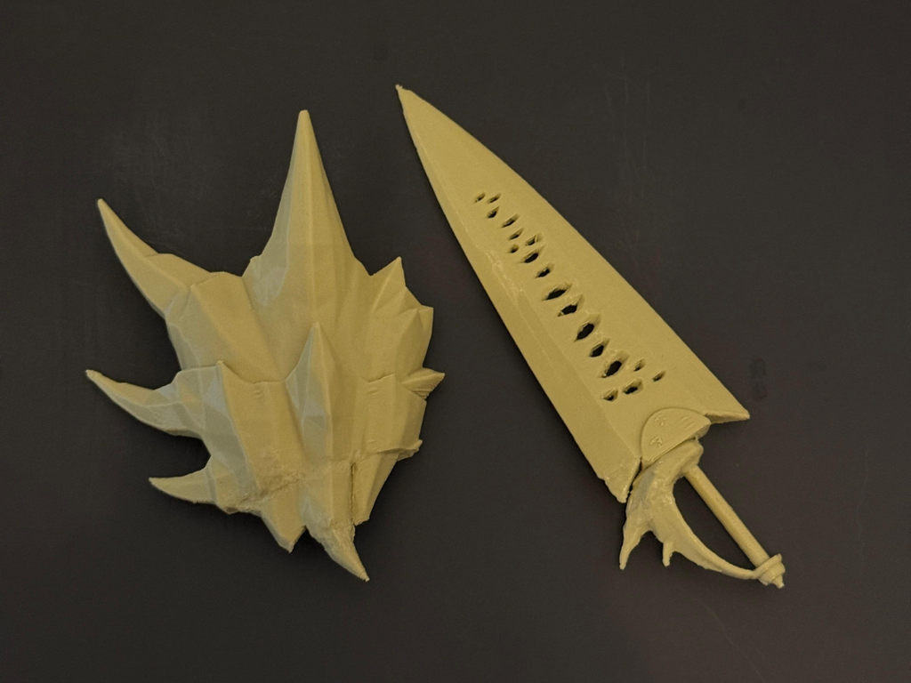 Heat Edge Sword and Shield (Scalable for big size)