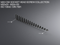 M20 CSK Socket Head Screw Collection M20x20-x100