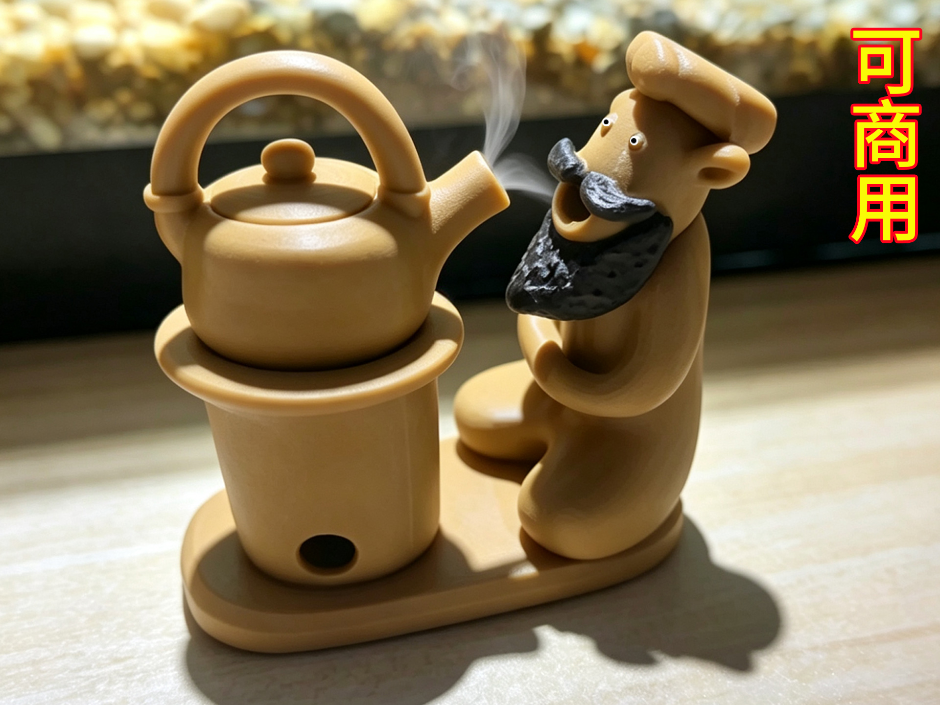 柴火炉茶壶香薰香炉香薰精品摆件创意搞笑