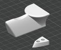 Discrete wall holder for glasses