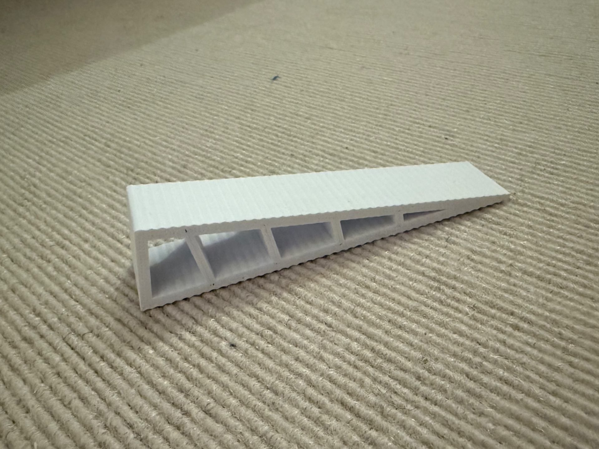Minimalist Ribbed Door Wedge / Door Stopper