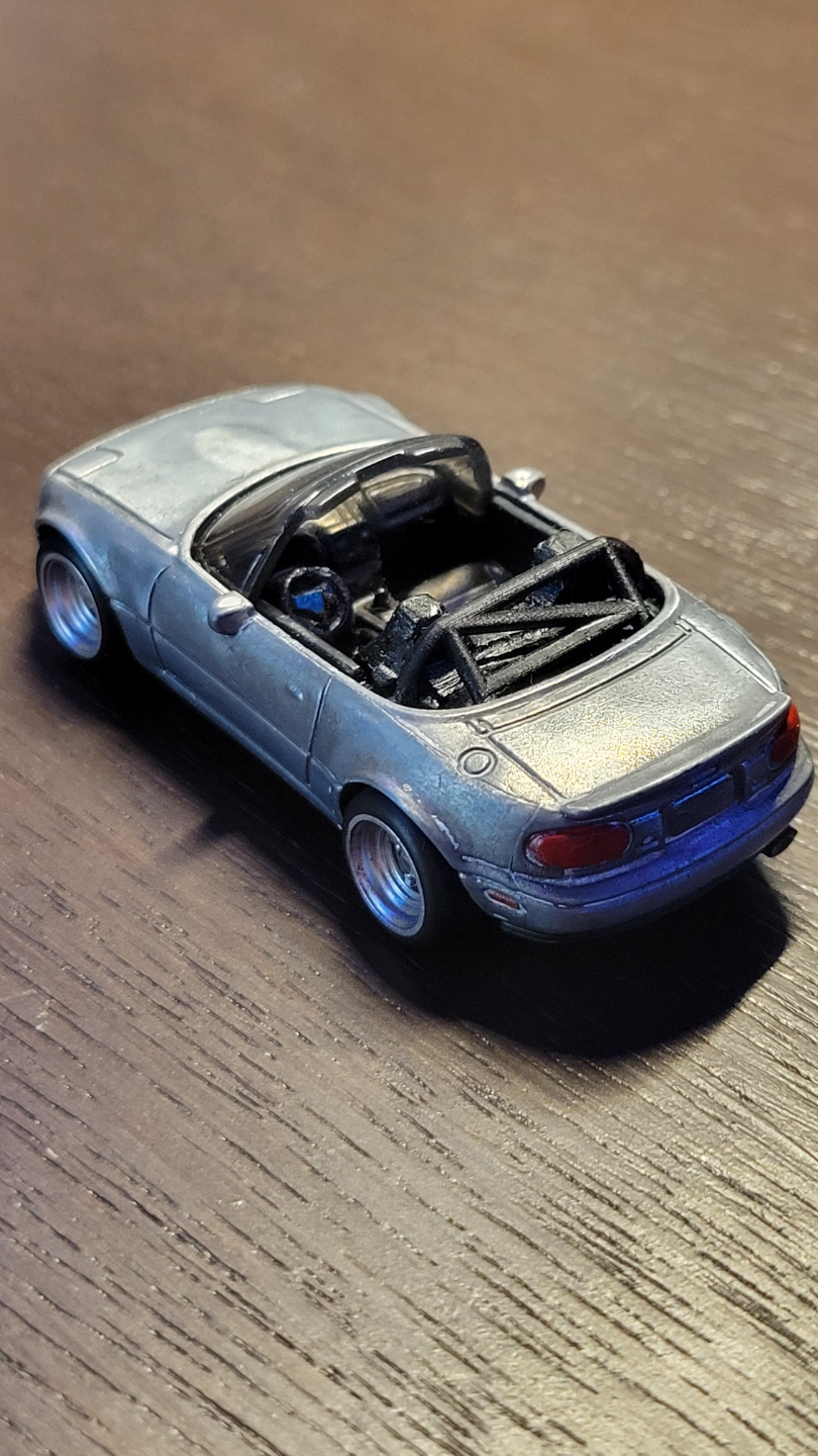 Hotwheels mx-5 miata NA 1st gen detailed rollcage