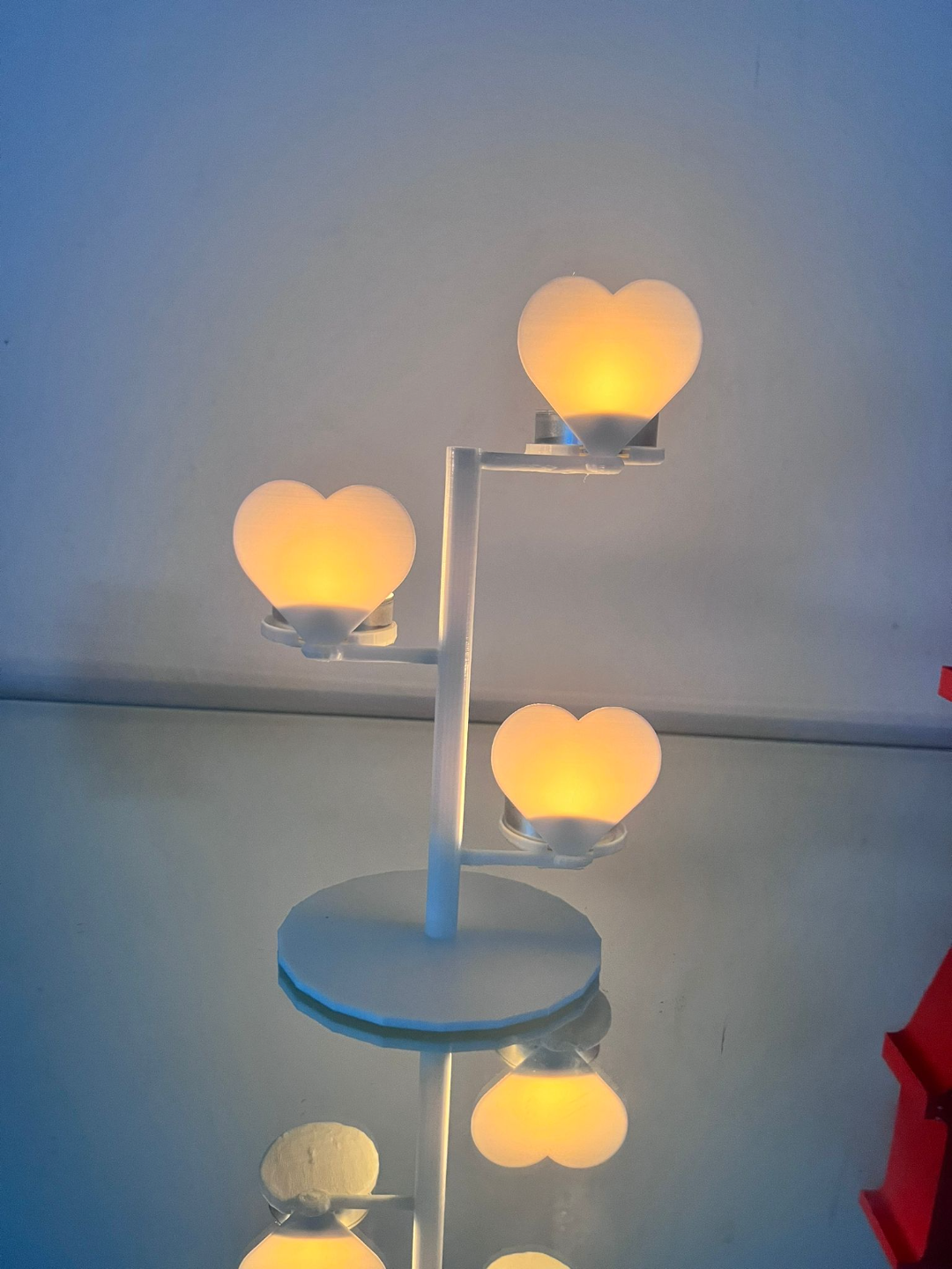heart candle tree