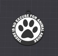 no excuse animal keychain/charm(free commercial)