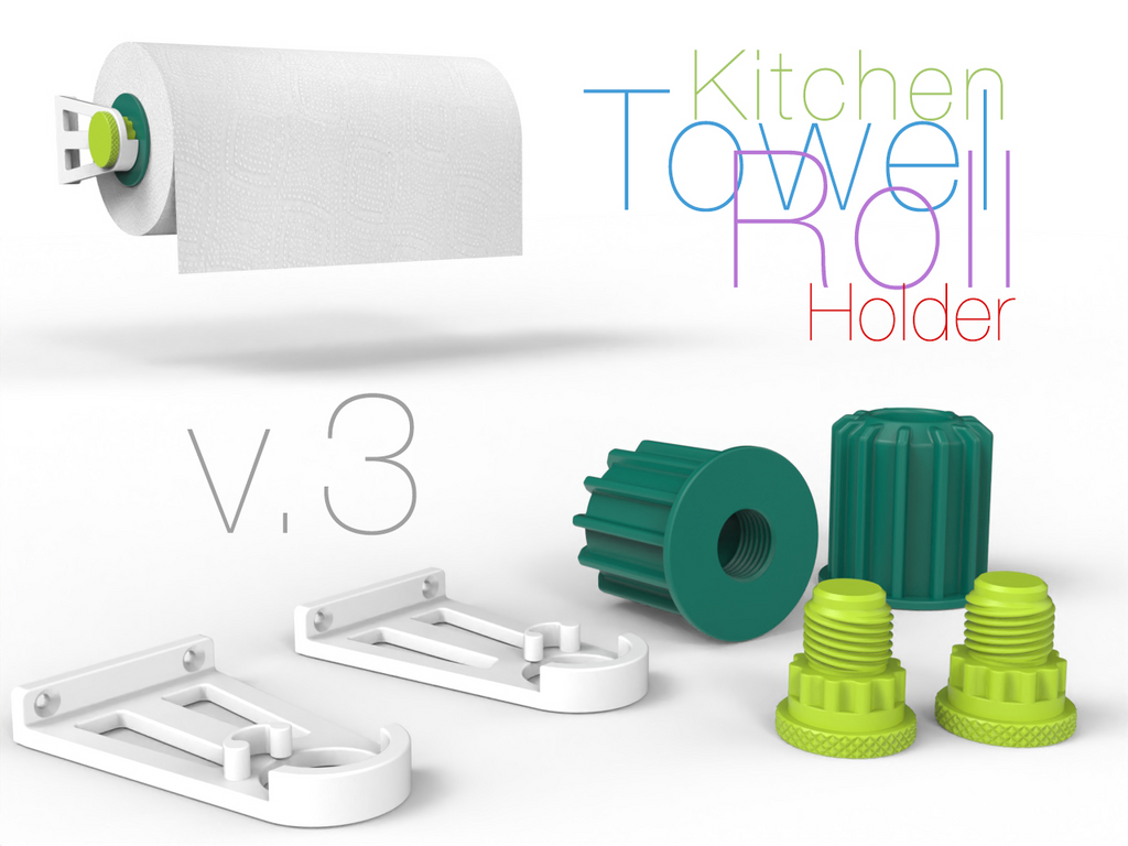 Kitchen Towel Roll Holder Version 3
