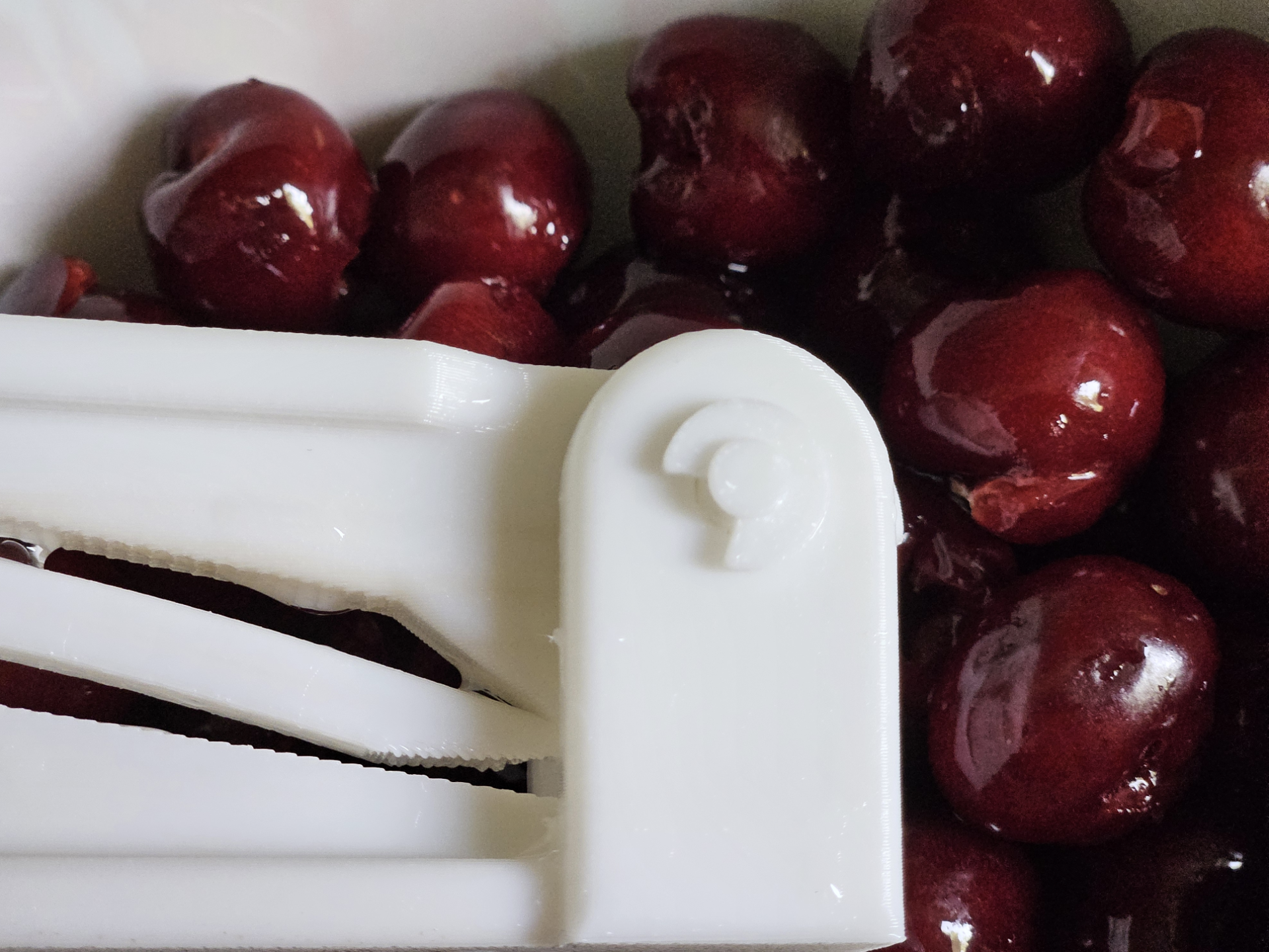 Cherry pitter + printed axle