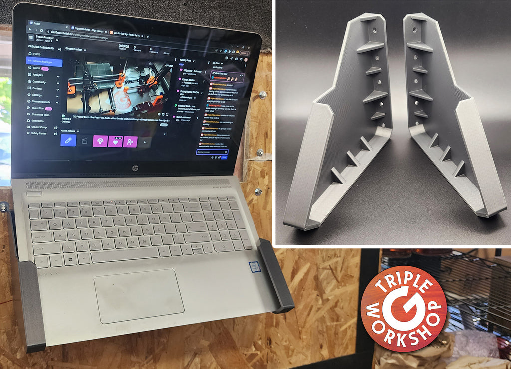 Drop-in Laptop Wall Brackets