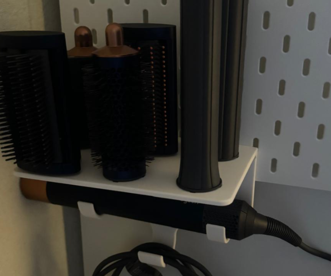 Dyson Airwrap Holder for IKEA Skadis Pegboard