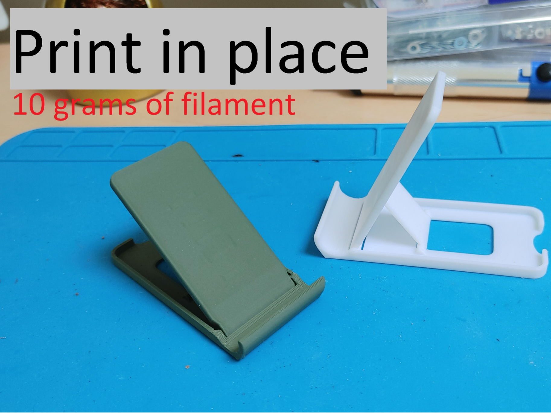 Adjustable Phone Stand (Print-in-place)