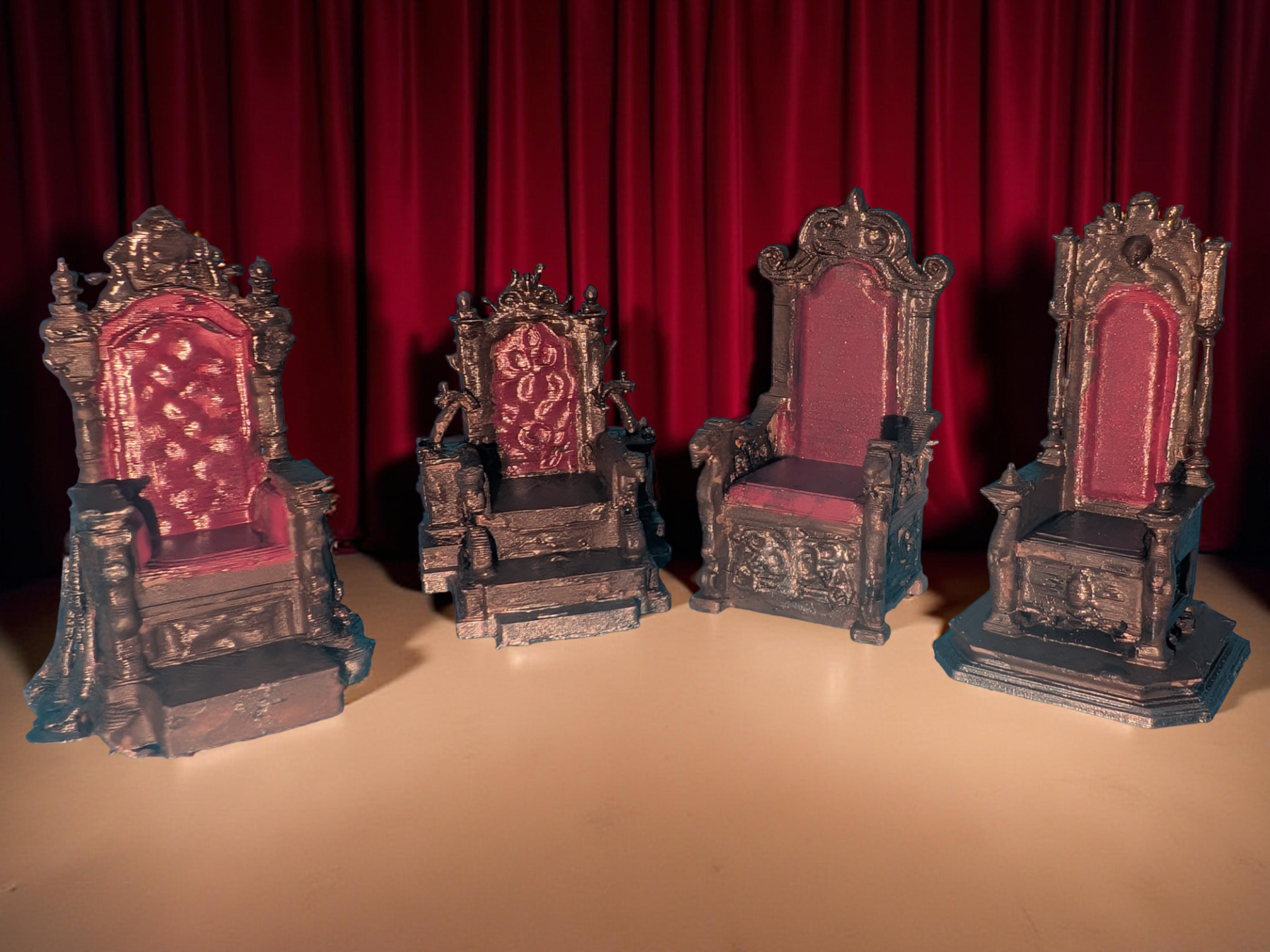 Thrones for Miniatur, dioramen