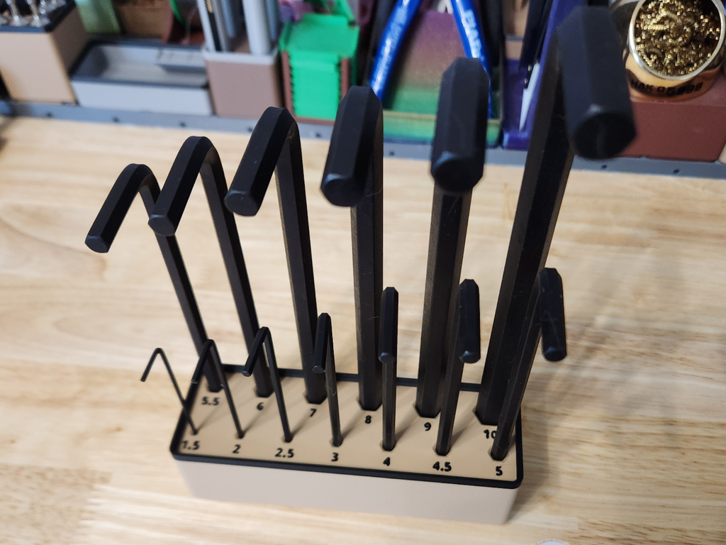 Parametric Gridfinity - Allen Keys & Hex Wrenches