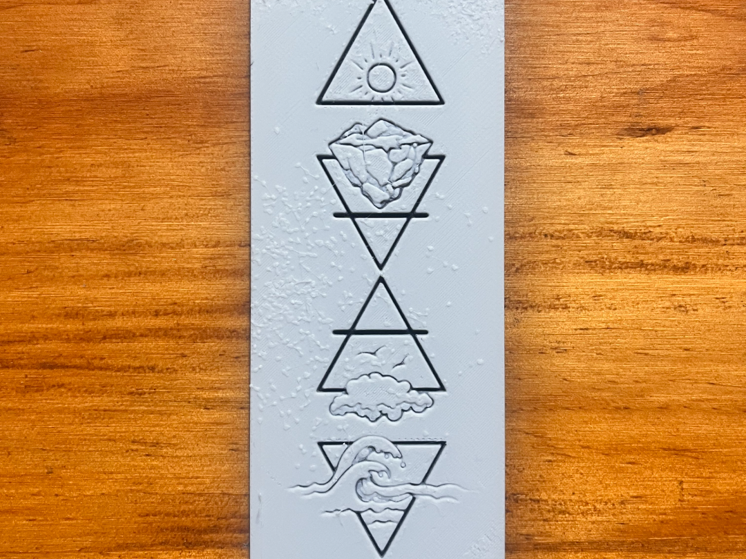 Geometry of Nature Hueforge bookmark