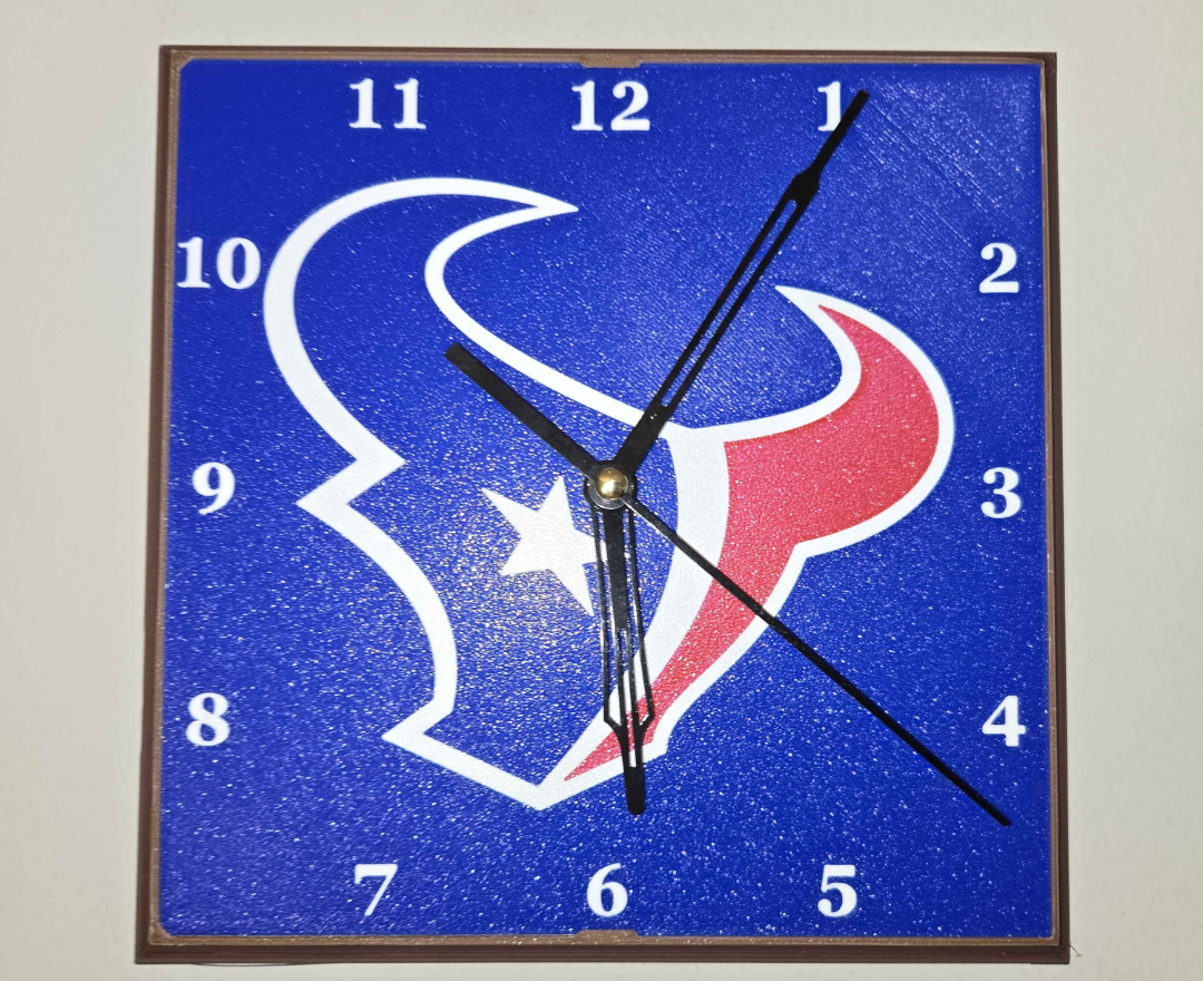 Houston Texans Clock Face