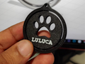Chaveiro Giratório Pata com Nome Personalizável