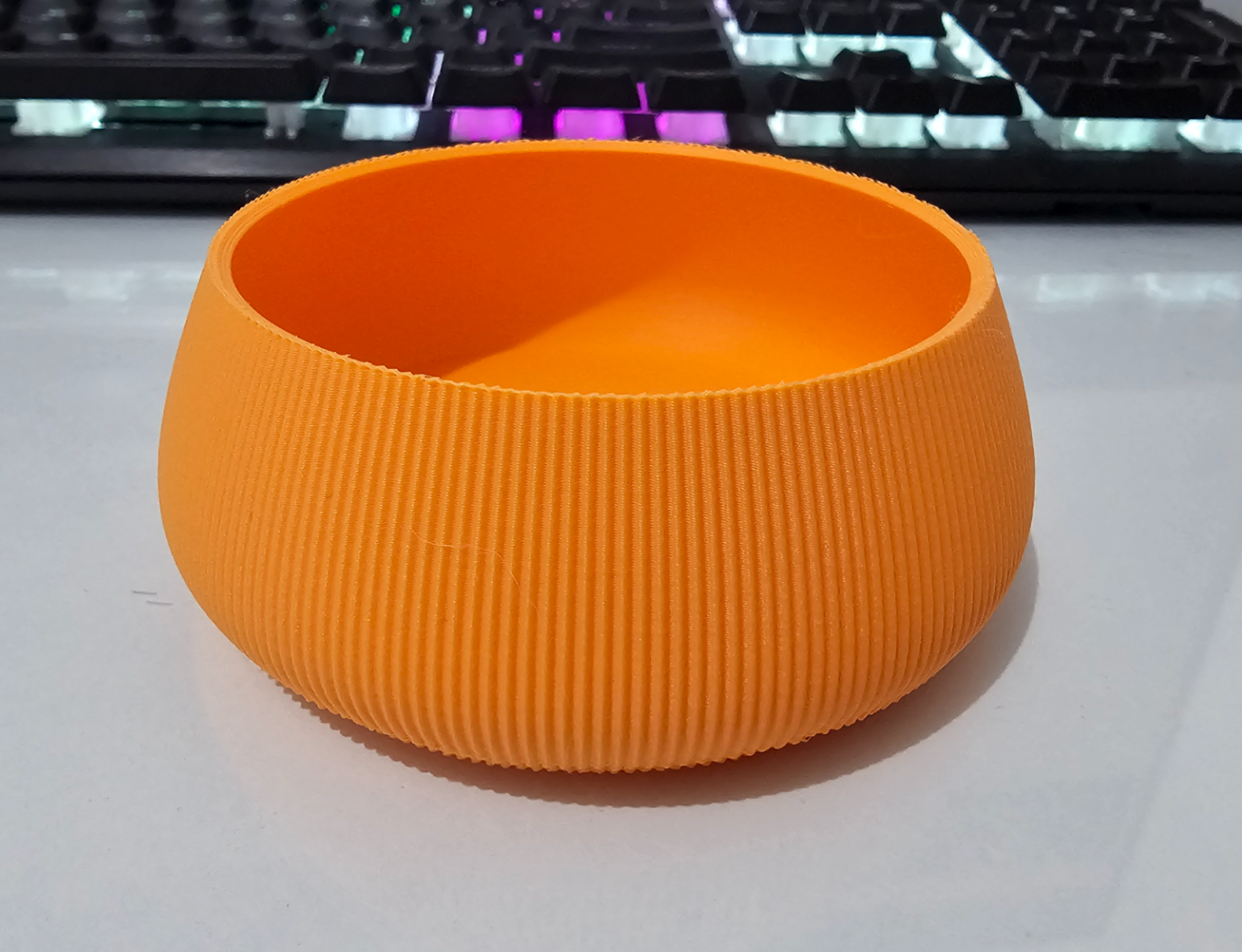 Small Orange Vase