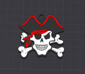 pirate crossbones keychain/charm(free commercial)