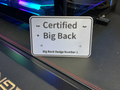 Certified Big Back Badge