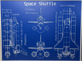 Space Shuttle - Blueprint - Technical Drawing