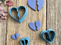 Best Friends Forever Heart Necklace Earring Cutter
