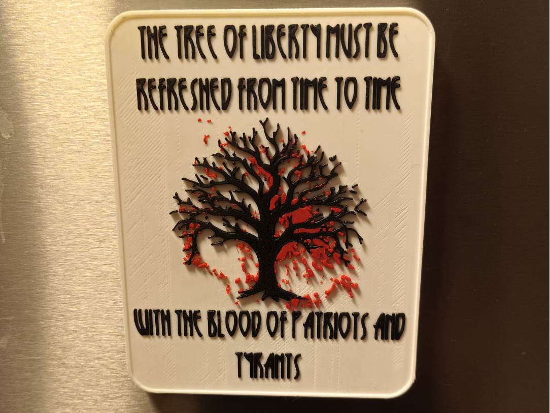 Tree of liberty magnet