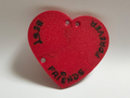 heart magnetic keychain best friends forever