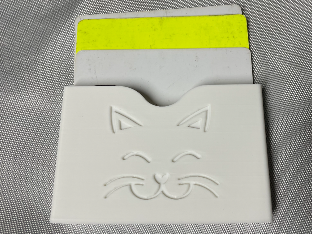 credit card holder with cat face