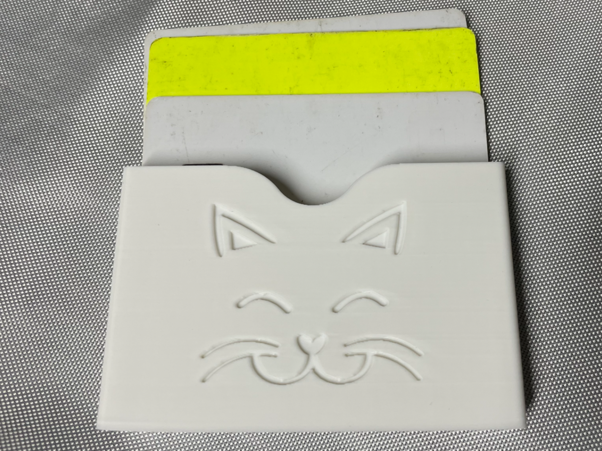 credit card holder with cat face