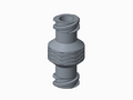 Male to male luer lock adapter for syringe