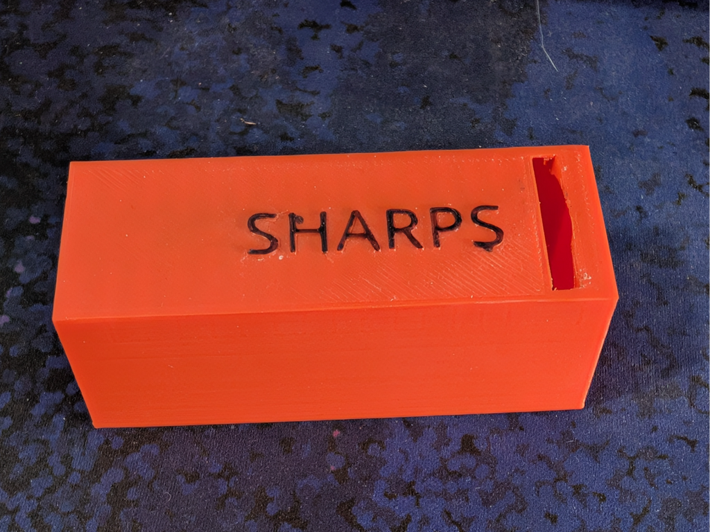 Simple Sharps bin, disposable