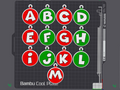 xmas-bauble alphabet A-M-keychains free commercial