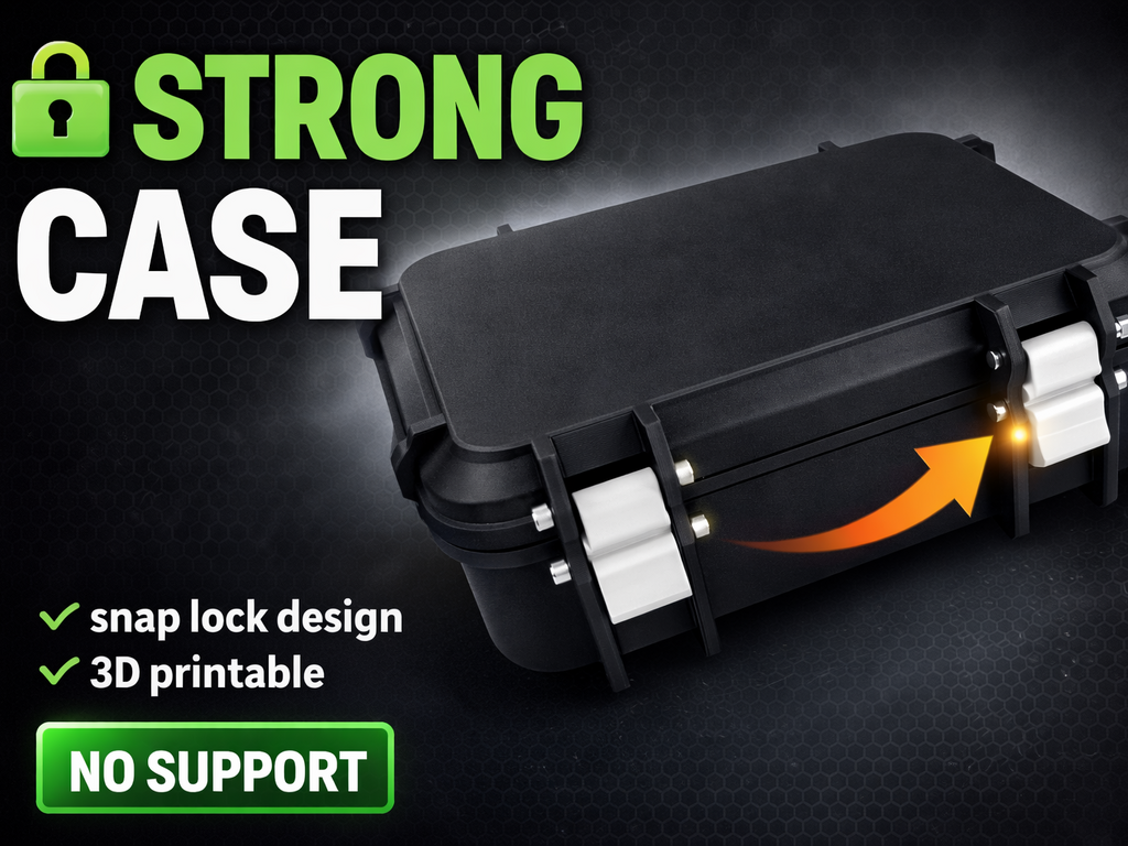 Strong Snap Lock Storage Case - No Supports