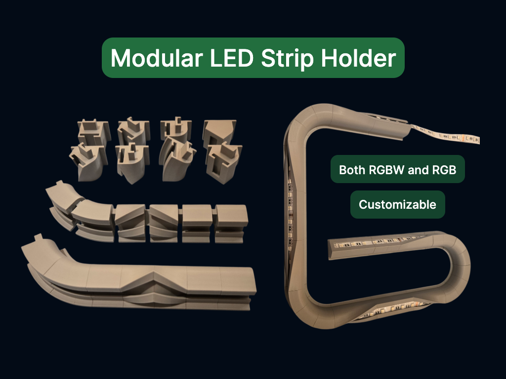 Modular LED Strip Holder