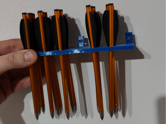 crossbow and bolt wall hanger