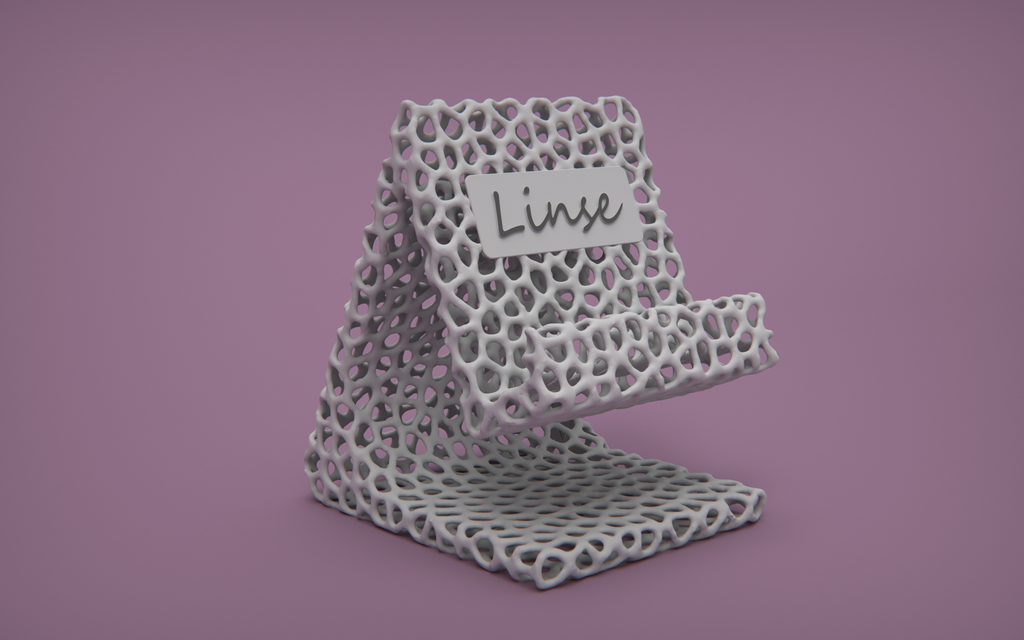 Phone stand with name