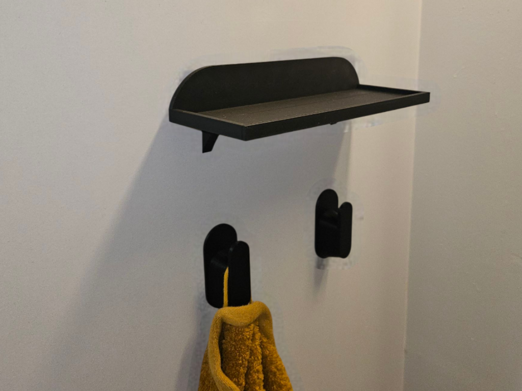 Shelf to bathroom