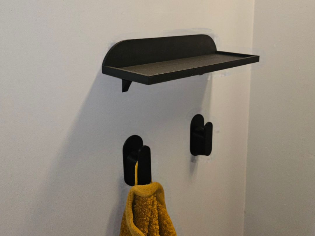 Shelf to bathroom