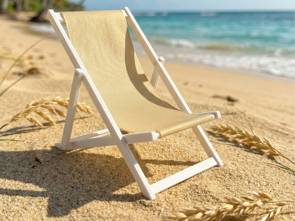 Miniature Deck Chair (1:10 Scale)