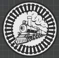 Train beer coaster