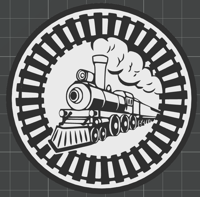 Train beer coaster